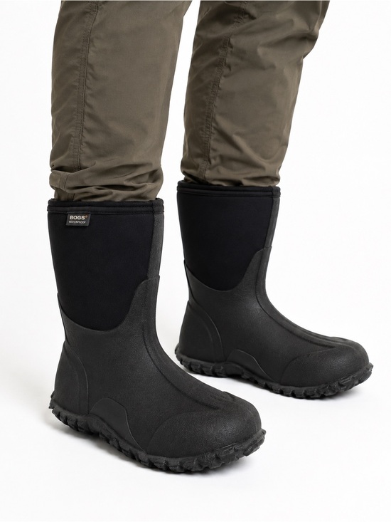 Bogs Other - Size 7 (EU 40) Bogs Mens Classic Mid Neo-Tech Waterproof Winter Rain Boots Black